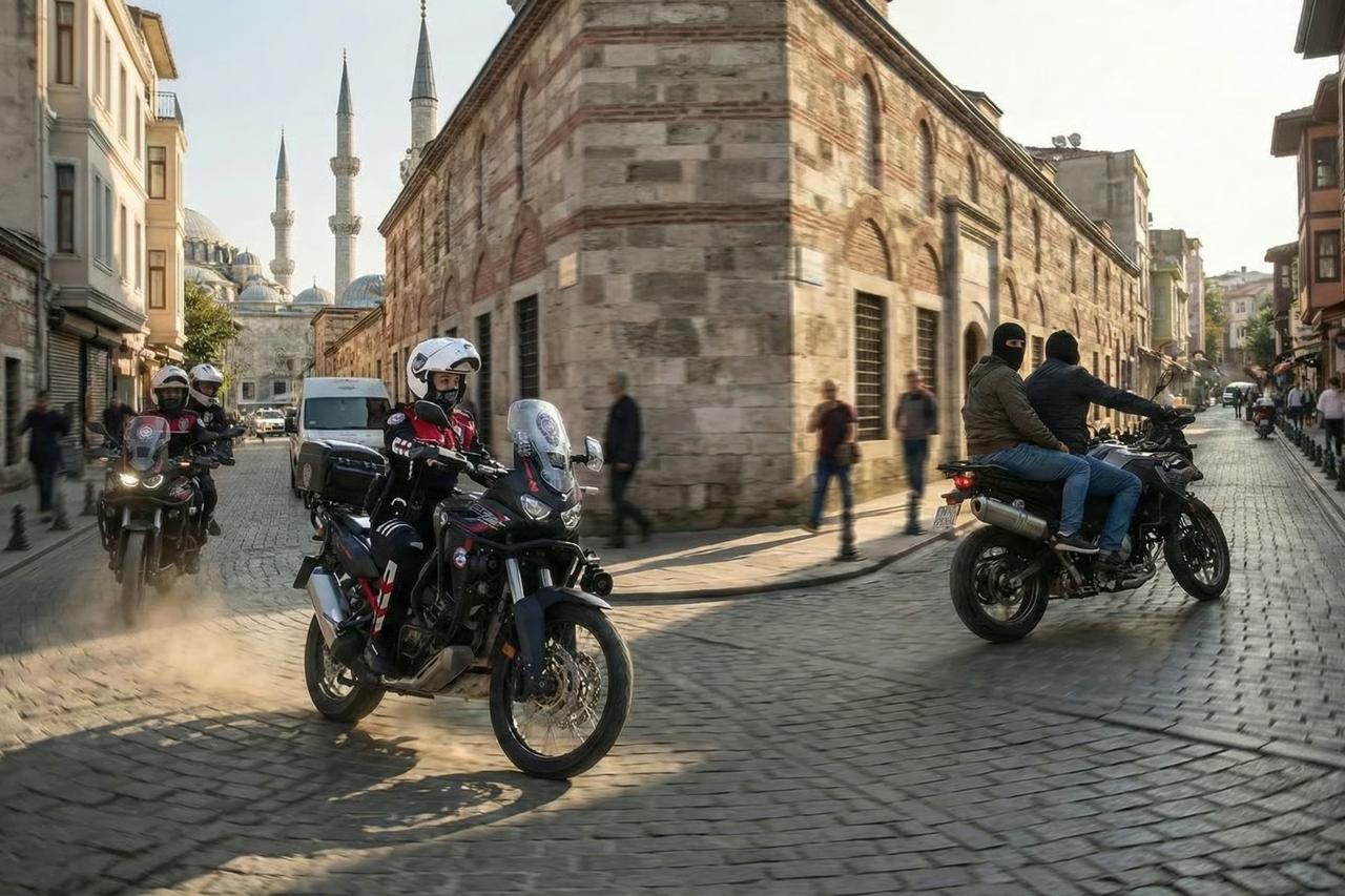 Motosikletli çetelere motosiketli polisler