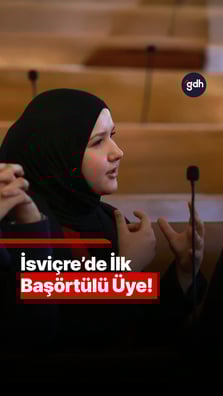 İsviçre'nin ilk başörtülü meclis üyesi