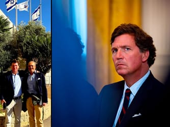 Tucker Carlson Questioned in Israel After Huckabee Interview