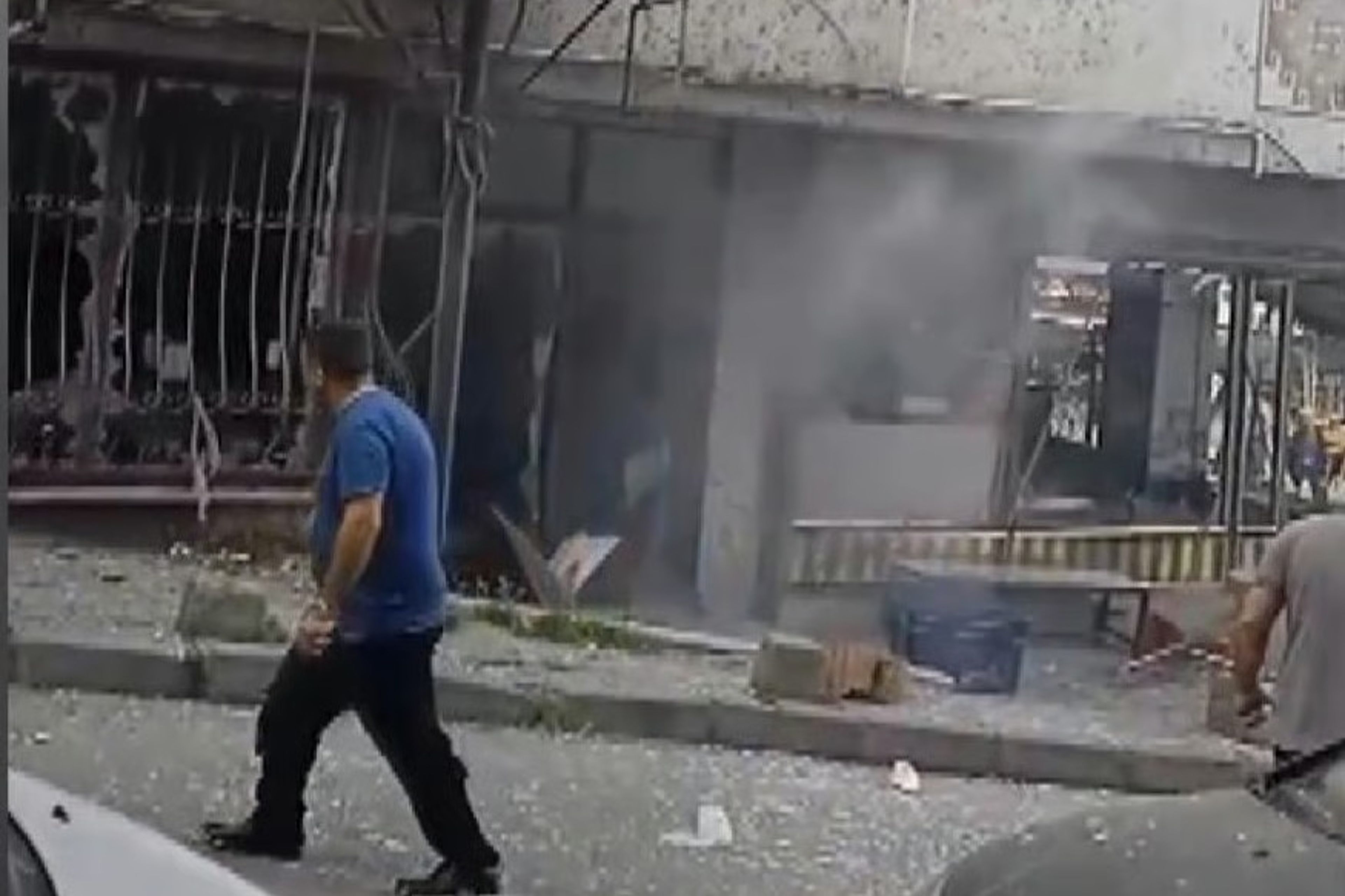 İş yerinde patlama meydana geldi