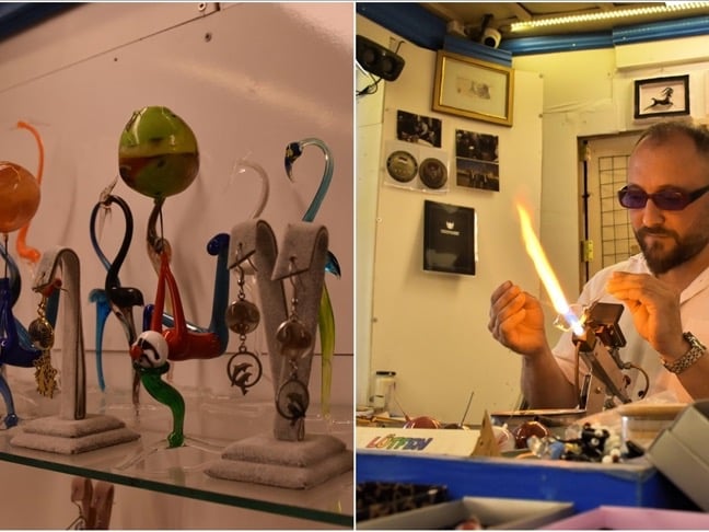 Eskişehirli sanatçı Yasin Yüksel camı nefesiyle sanata dönüştürüyor