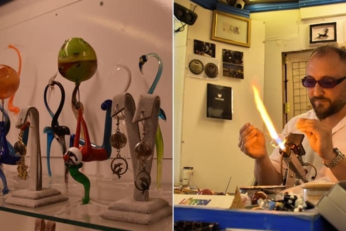 Eskişehirli sanatçı Yasin Yüksel camı nefesiyle sanata dönüştürüyor