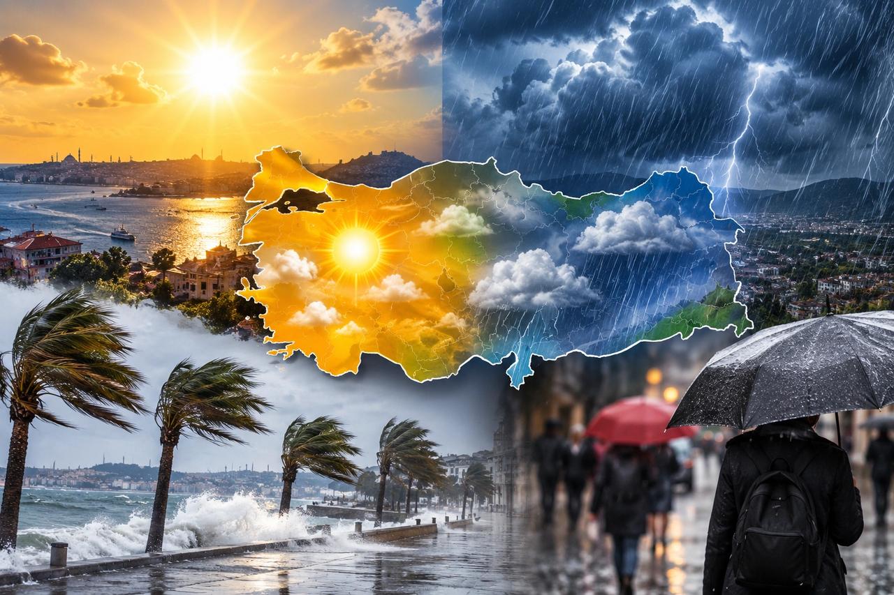 Hafta sonu hava durumu yayımlandı! Meteoroloji'den saat saat gök gürültülü sağanak uyarısı