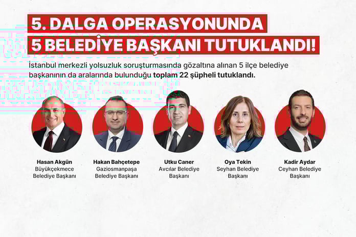 İstanbul'da yolsuzluk soruşturmalarında 22 şüpheli tutuklandı