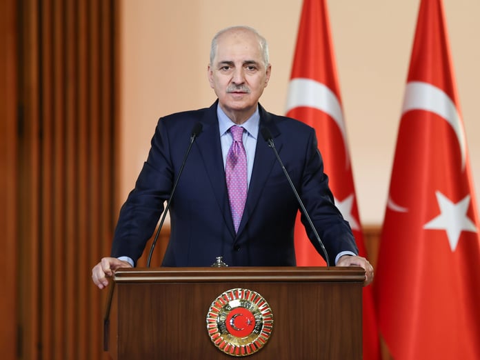 TBMM Başkanı Kurtulmuş: İsrail'in Gazze'deki varlığı Filistin'in her yerinde