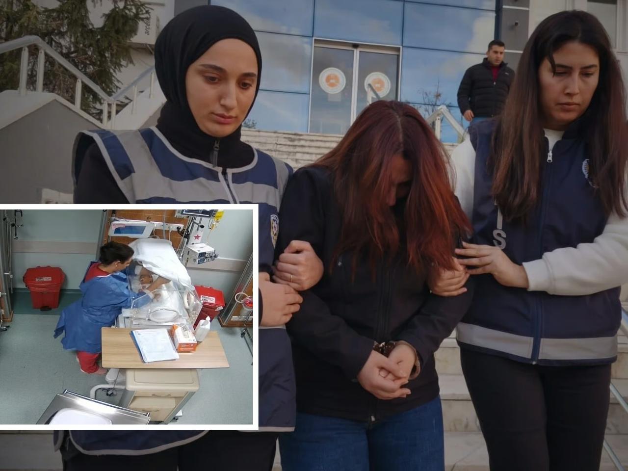 5 günlük bebeği darbeden hemşire tutuklandı