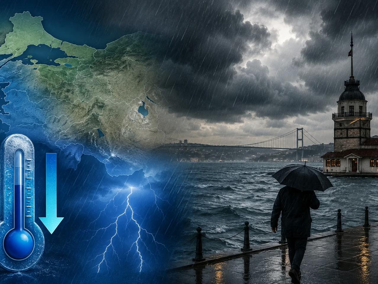 AKOM ve Meteoroloji'den İstanbul için saatli uyarı!