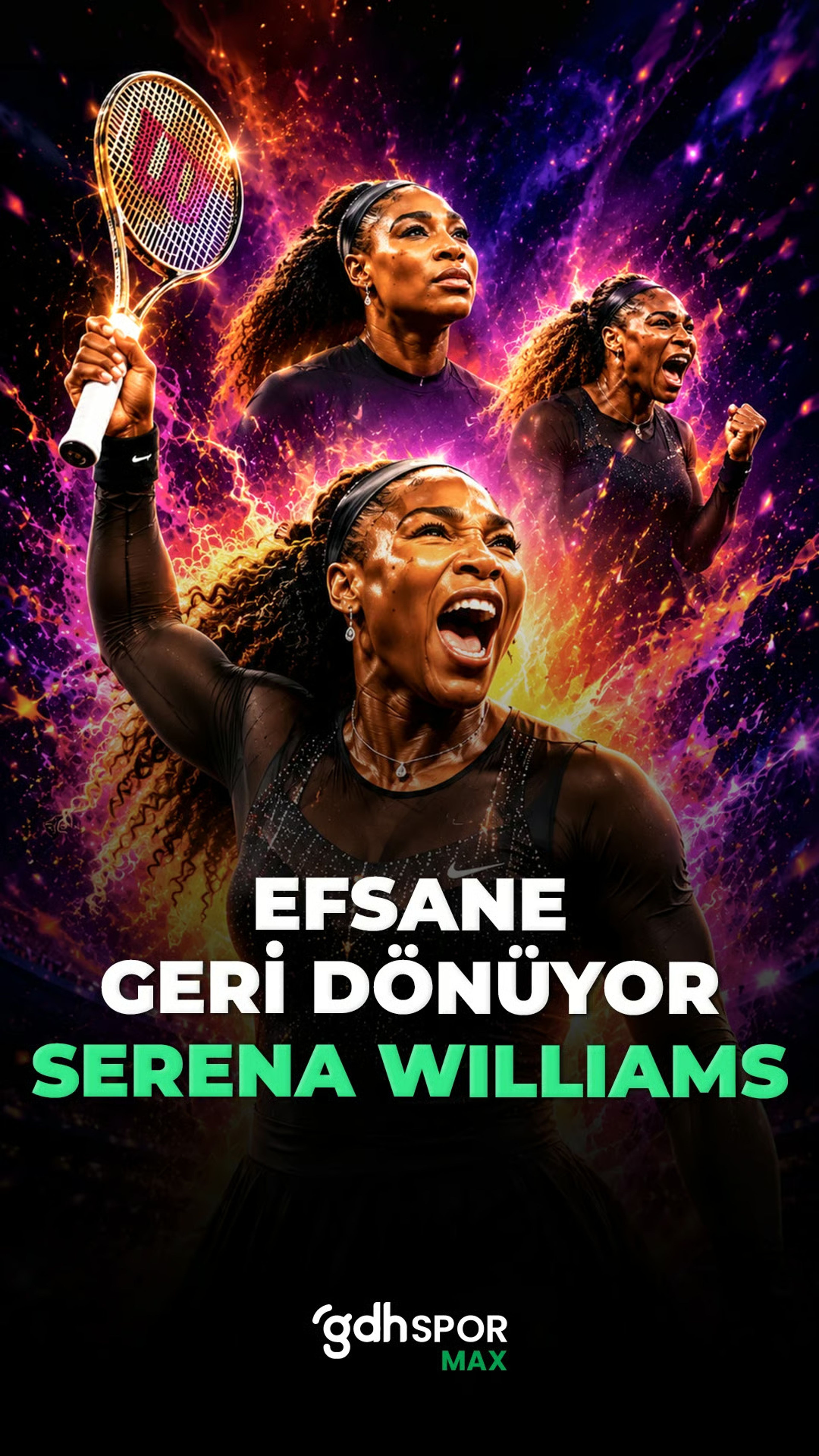 Efsane kortlara geri dönüyor: Serena Williams