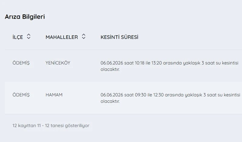İZSU kesintileri listesi | İZSU ile 6 Haziran bugün İzmir'de su kesintisi var mı, nerelerde, kaç şiddetinde?