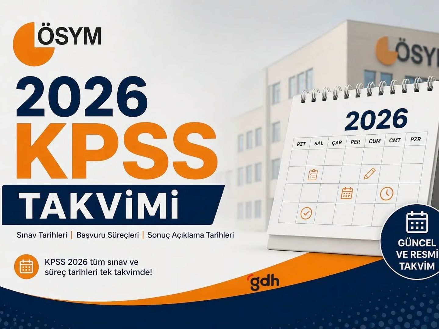 KPSS ne zaman? ÖSYM ile 2026 Kamu Personeli Seçme Sınavı hangi tarihte?