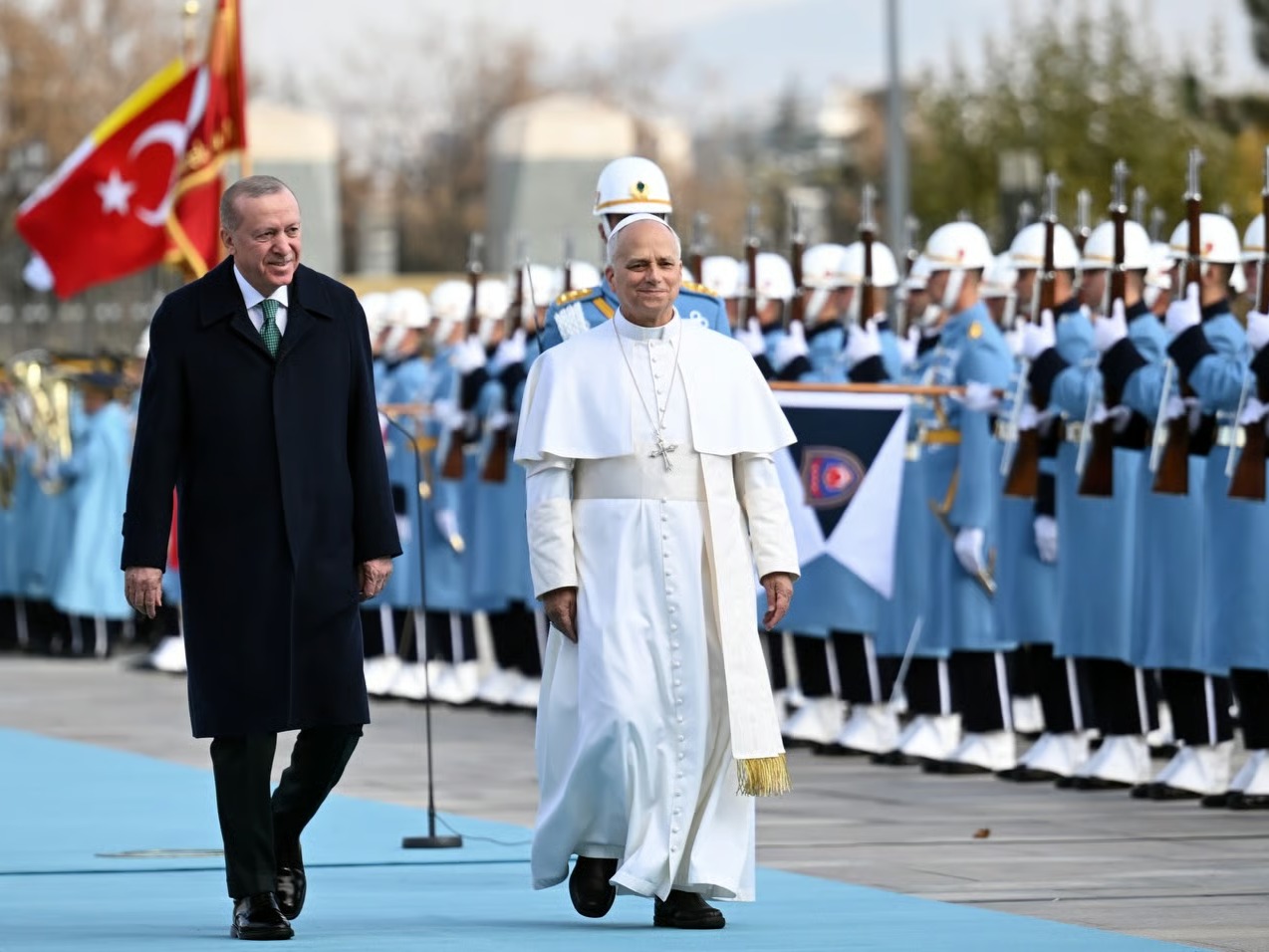 Erdoğan Hosts Pope Leo XIV in Ankara