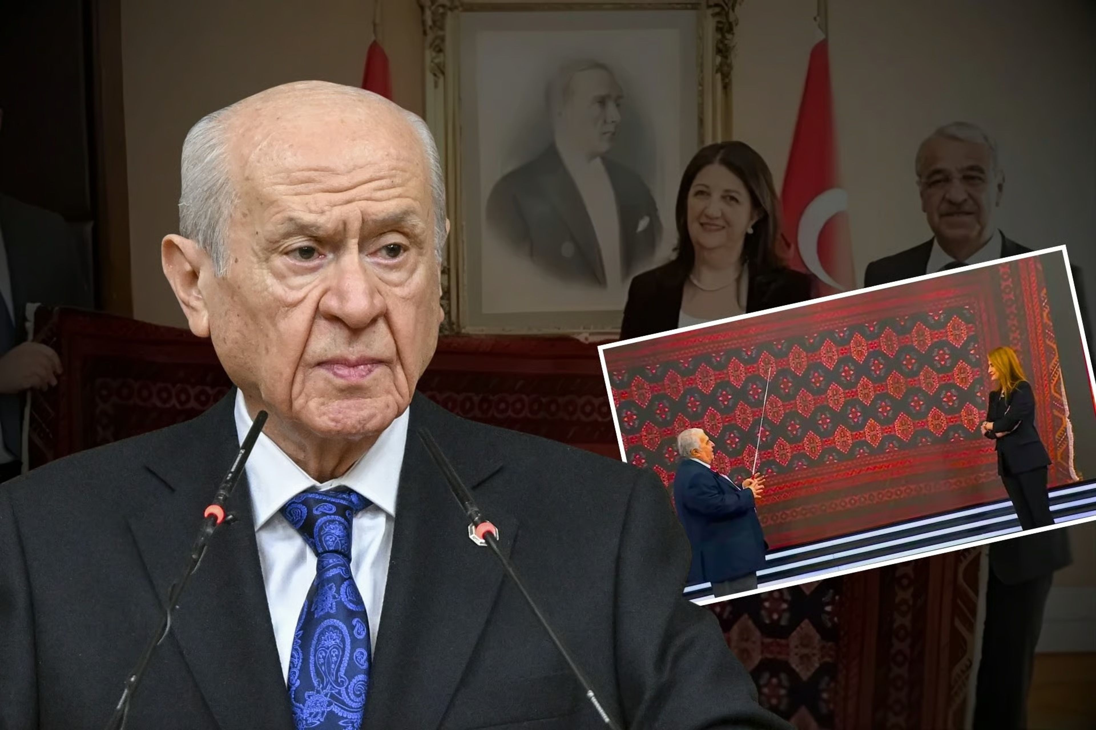 Devlet Bahçeli ilk kez açıkladı! Öcalan'dan 'kilim' hediyesi 