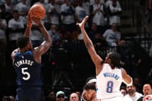 Timberwolves, play-off tarihinin en yüksek sayısına ulaştığı maçta Thunder'ı farklı mağlup etti