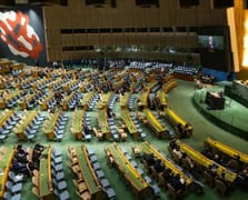 Netanyahu'ya BM Genel Kurulu'nda büyük protesto