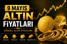 Altın fiyatları 2026 | 9 Mayıs çeyrek, yarım, tam, cumhuriyet, gram altın fiyatları ne kadar, kaç TL?