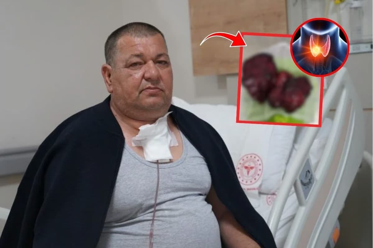 Sırt üstü yatamıyordu: Boynundan çıkan kitle hayrete düşürdü