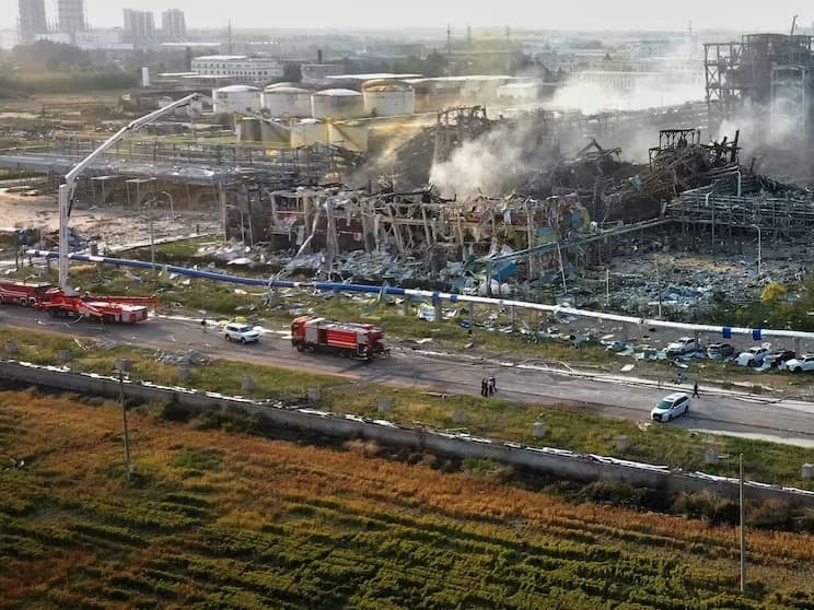 Çin'de kimya fabrikasında patlama: 5 ölü