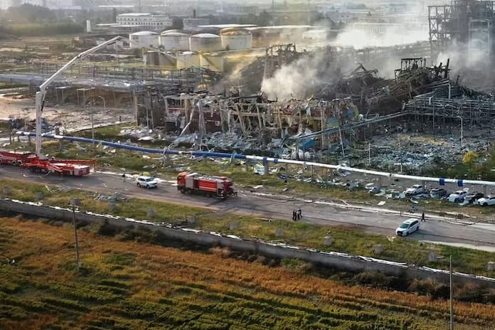 Çin'de kimya fabrikasında büyük patlama: 5 ölü