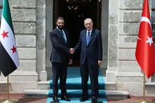 Cumhurbaşkanı Erdoğan Suriye Cumhurbaşkanı Ahmed Şaraa'yı İstanbul'da kabul etti