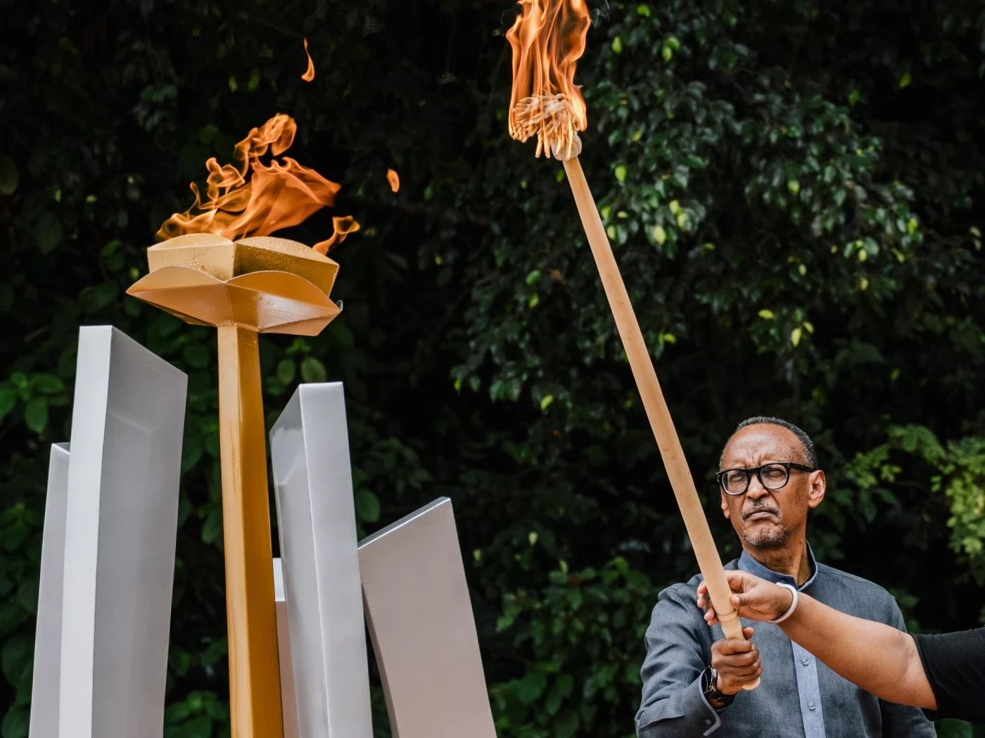 Rwandan President Paul Kagame at a commemoration for the 31st anniversary of the Tutsi genocide in April. Photo: Hugh Kinsella Cunningham/Getty Images