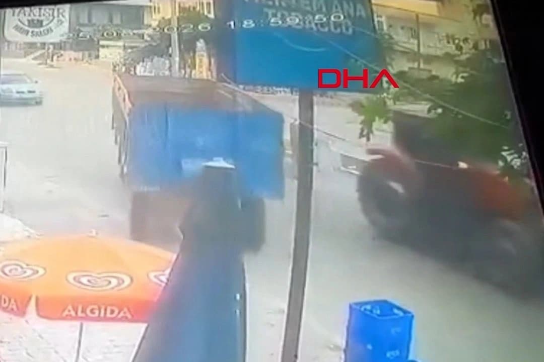Römork kazası: 2 yaralı