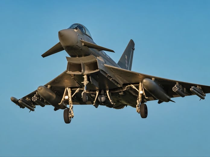 Eurofighter Typhoon’a düşük maliyetli drone önleme mühimmatı entegre ediliyor