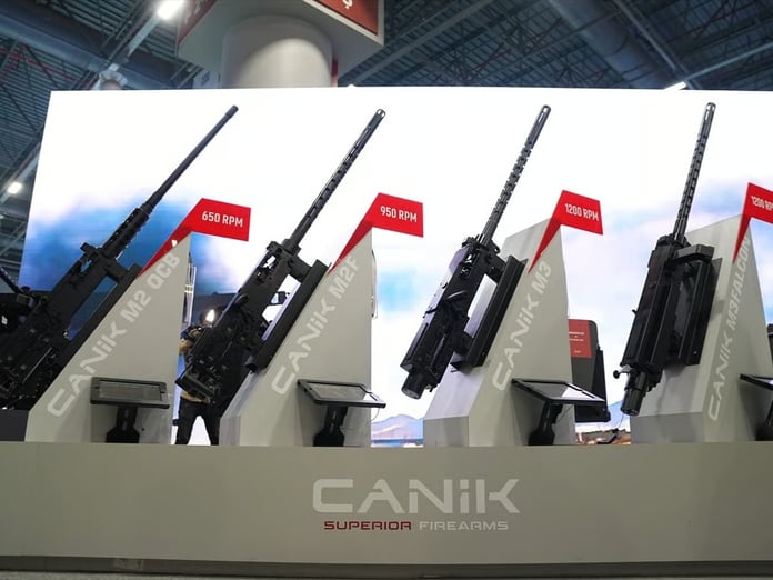 Dron tehditlerine karşı geliştirilen ağır makineli tüfek CANiK M3 FALCON'da ihracat başladı