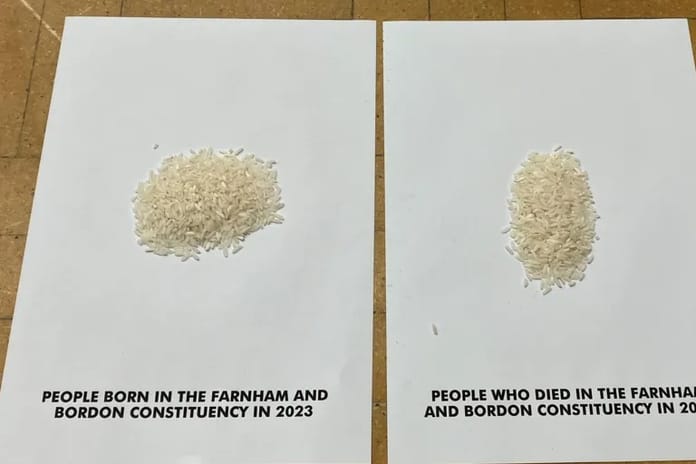 İnsanlık pirinç tanelerinde: "Dünyanın Tüm İnsanları" 