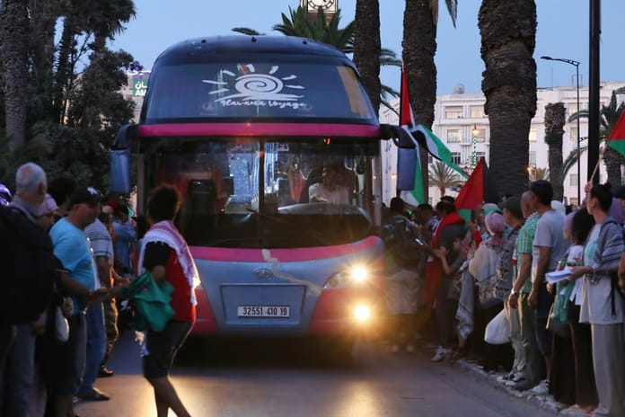 Mağrip konvoyu Gazze'ye yardım ulaştırmak için yola çıktı