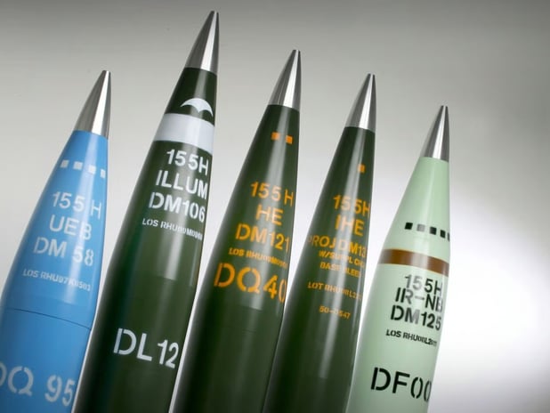 Rheinmetall, yüksek talep ortasında yurt dışına 155 mm top mermisi tedarik edecek