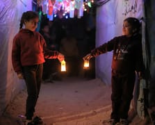 Gazze’de Ramazan sevinci: Çadır kentte çocukların yüzü güldü