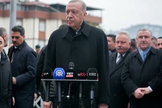 Cumhurbaşkanı Erdoğan bayram namazında Rize'de
