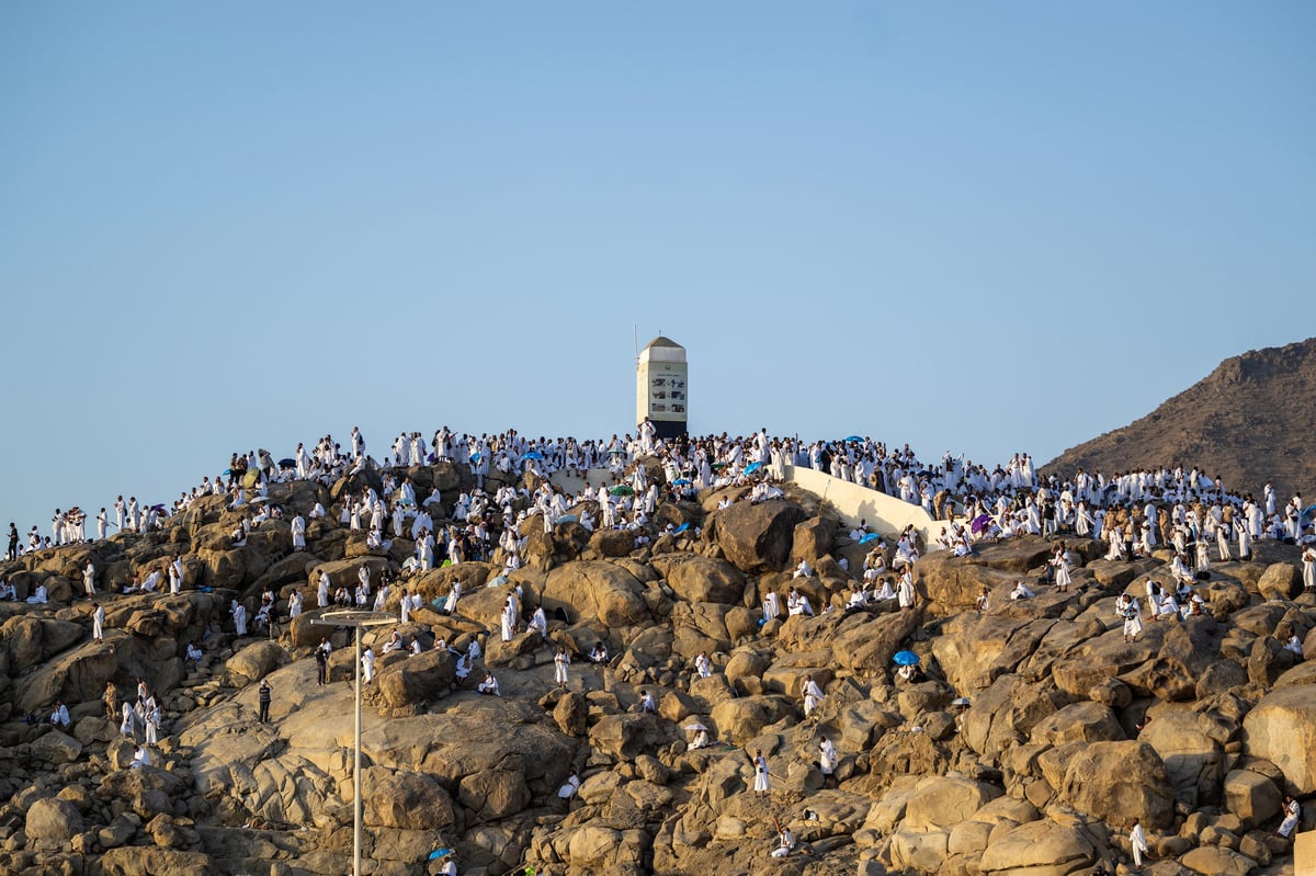 Hacı adayları Arafat vakfesini tamamladı. (SPA)