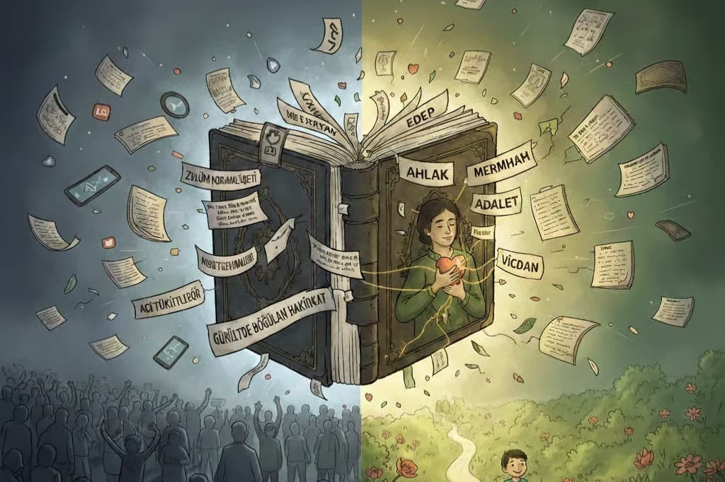 Dünya adeta şirazesi kaymış bir kitap gibi