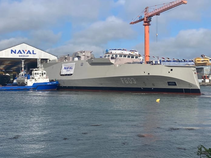 Naval Group, Yunan Donanması için üçüncü FDI fırkateyni HS Formion’u denize indirdi