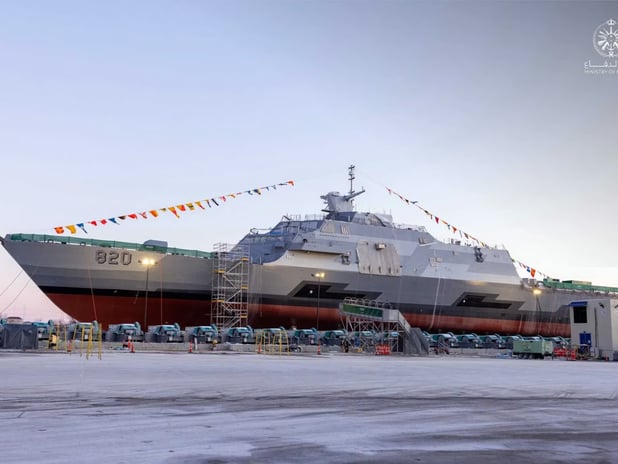 ABD tersanesi Suudi Arabistan için HMS Saud'u denize indirdi