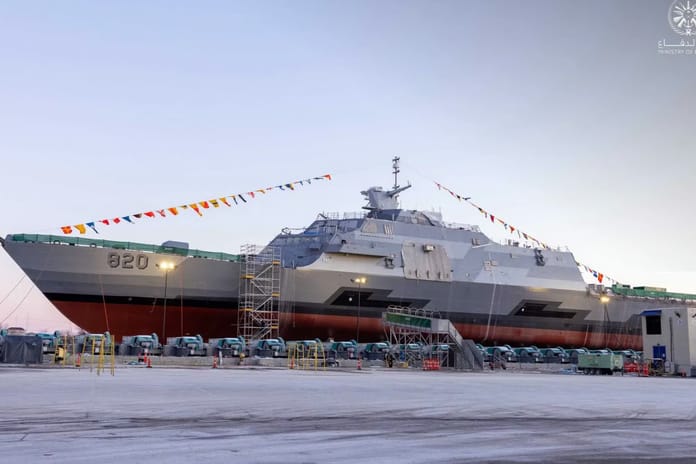 ABD tersanesi Suudi Arabistan için HMS Saud'u denize indirdi