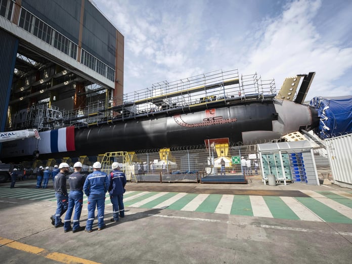 Fransa dördüncü Barracuda Sınıfı Nükleer Denizaltısını denize indirdi