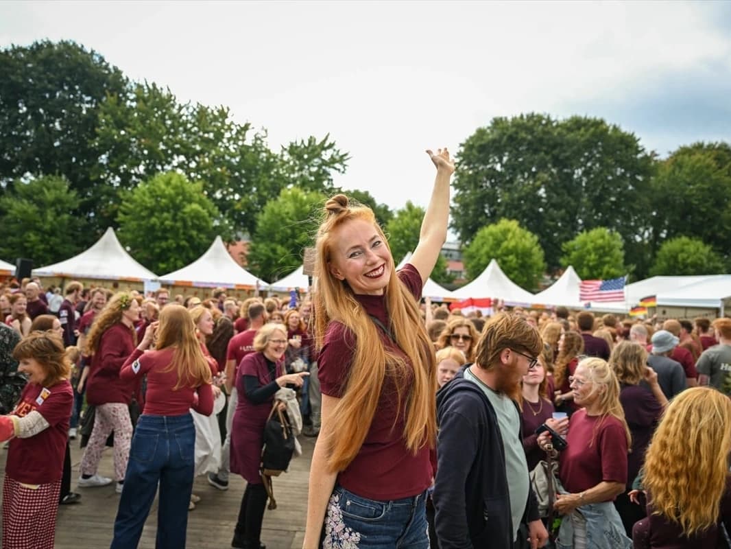 Hollanda'da kızıl saçlılar festivali düzenlendi