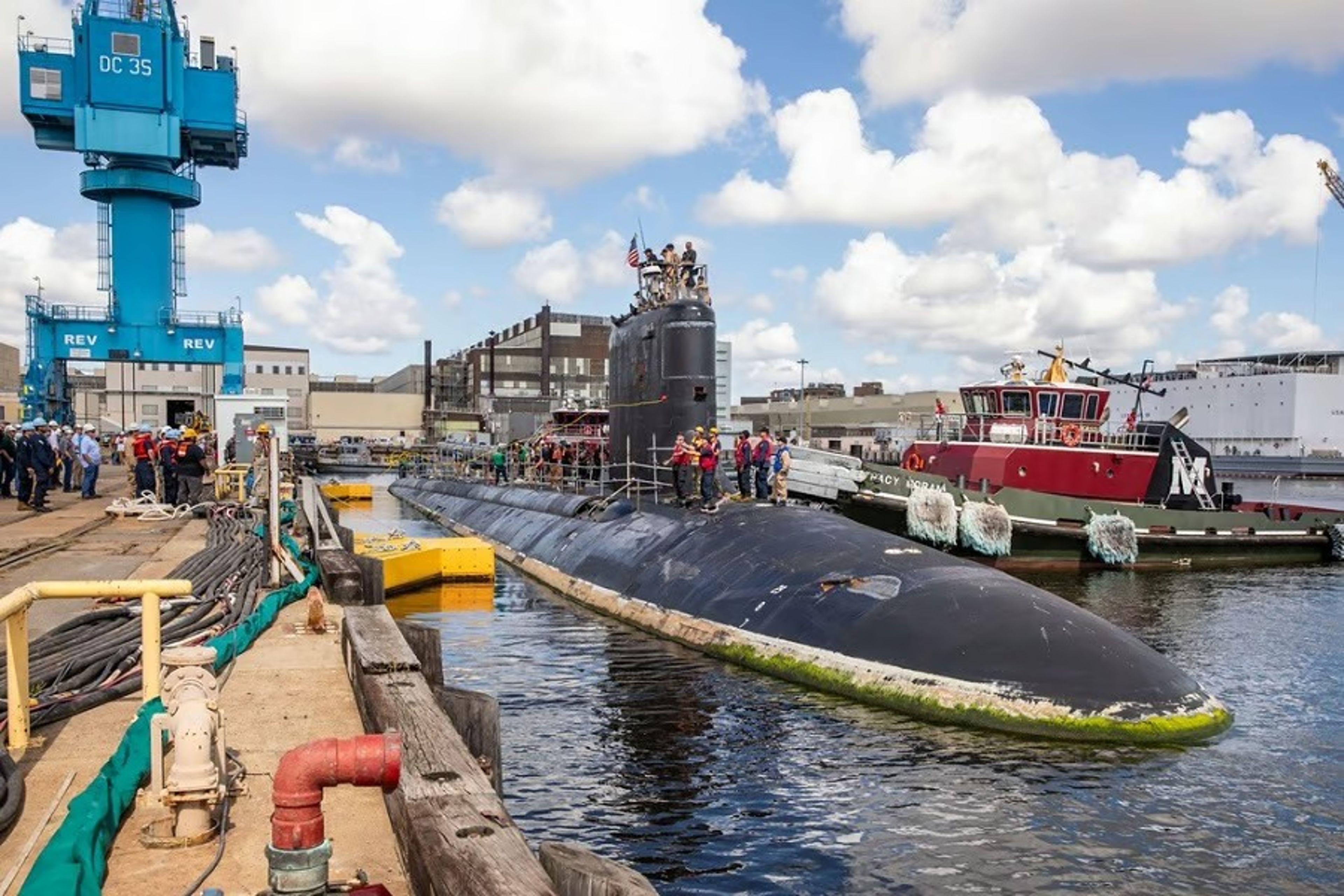 USS New Hampshire Norfolk tersanesinde modernizasyon sürecine girdi