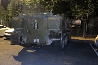 Drunk British Soldiers Joyride 15-Ton Armored Vehicle