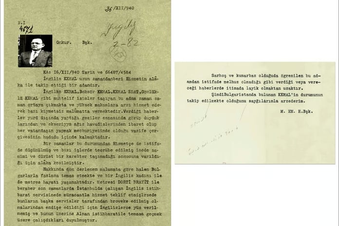 İngiliz Kemal olarak bilinen Ahmet Esat Tomruk hakkında MİT olumsuz rapor verdi