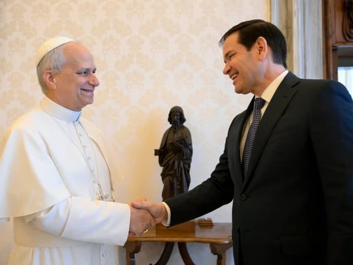 Rubio Trump-Papa gerilimini düşürmek için Vatikan'da