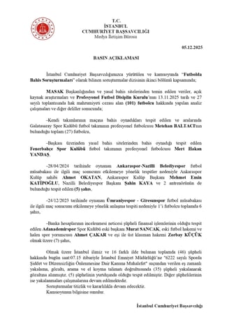 Soruşturmanın kapsamı ve dayanağı