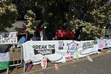 Cenevre’de BM önünde Gazze için çadır eylemi düzenlendi