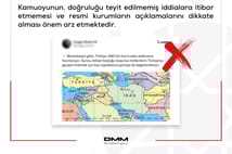 İletişim Başkanlığı DMM'den İran toprakları iddialarına ilişkin resmi açıklama