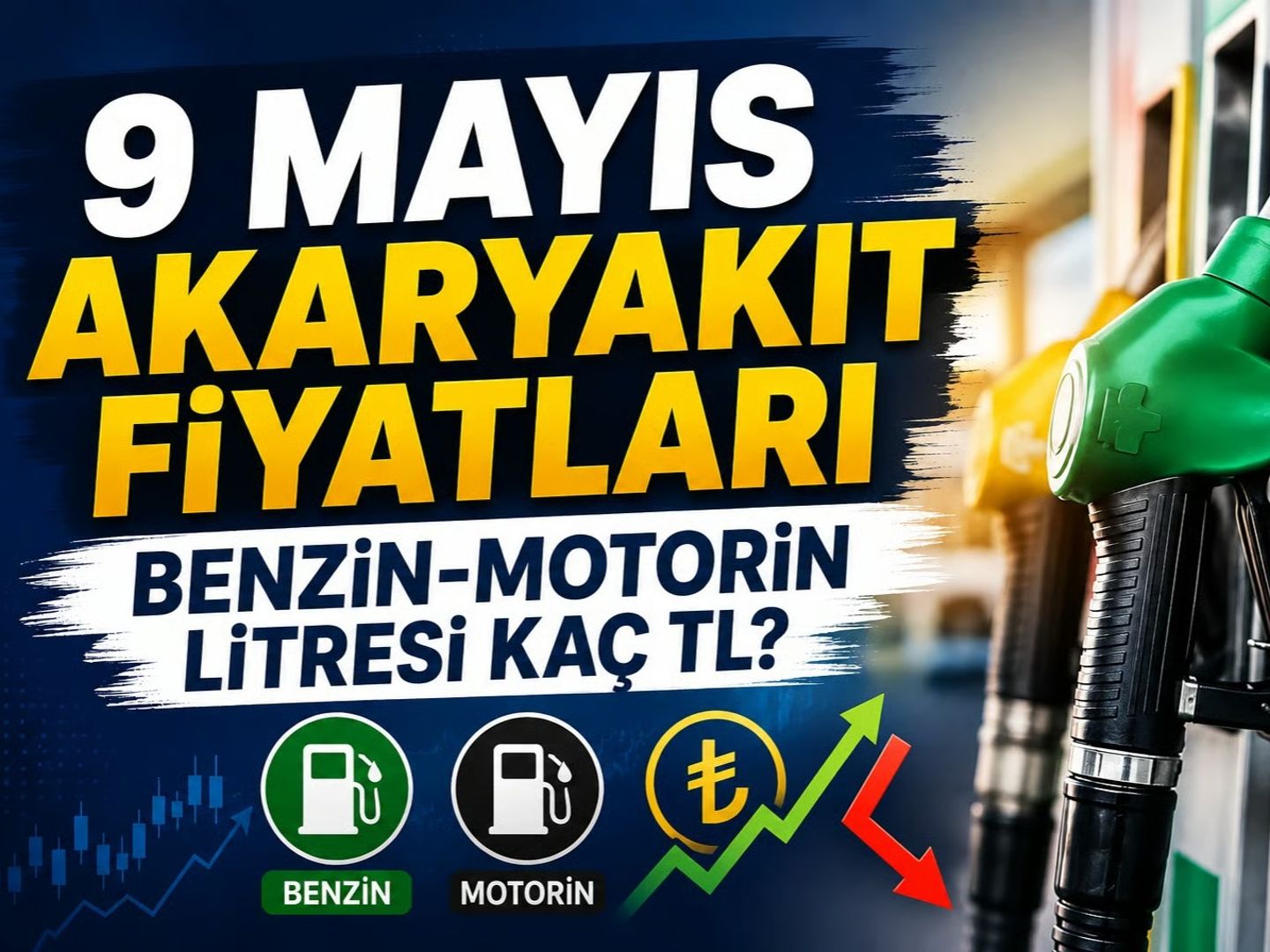 Benzin-mazot fiyatları ne kadar? 9 Mayıs bugün benzin-mazot litresi ne kadar, kaç TL?