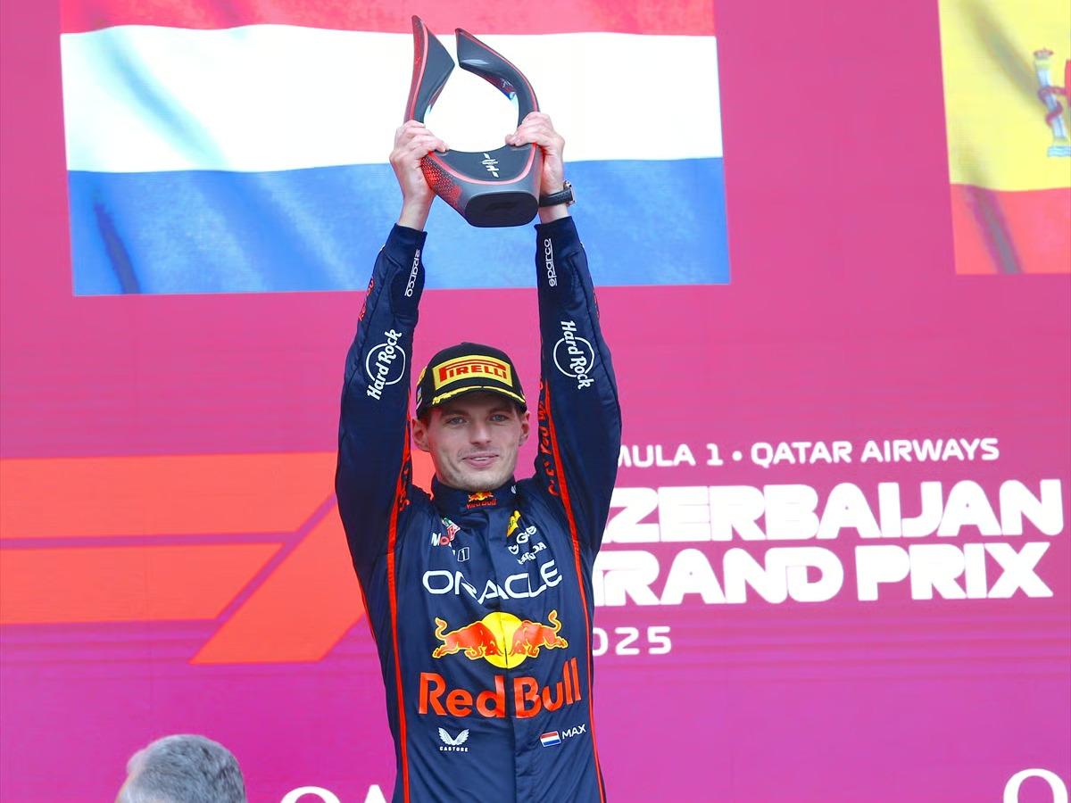 Azerbaycan'da zafer Verstappen'in