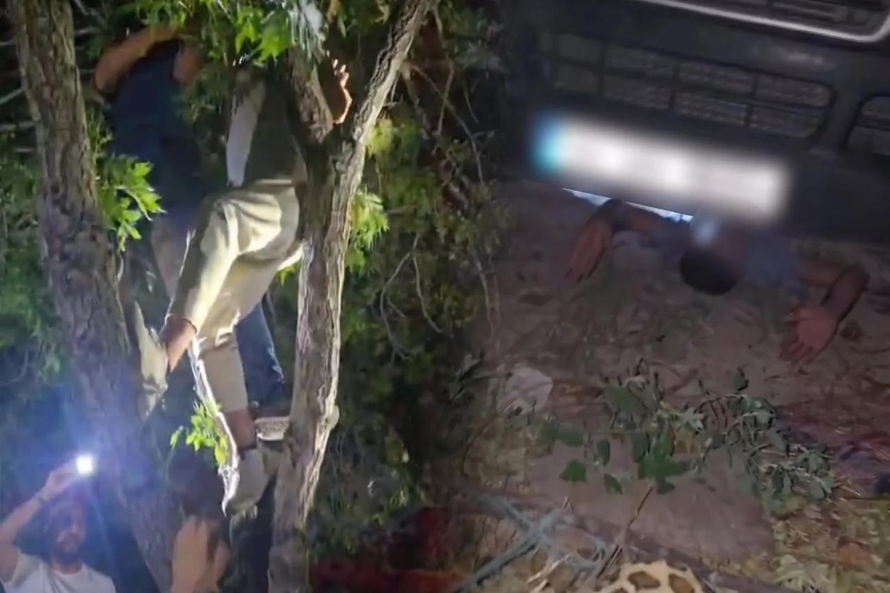 Aranan şahıslara operasyon: Aracın altına girerek saklandı