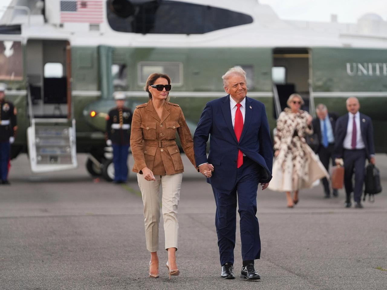 Trump'ın helikopterine lazer tutan adama şok